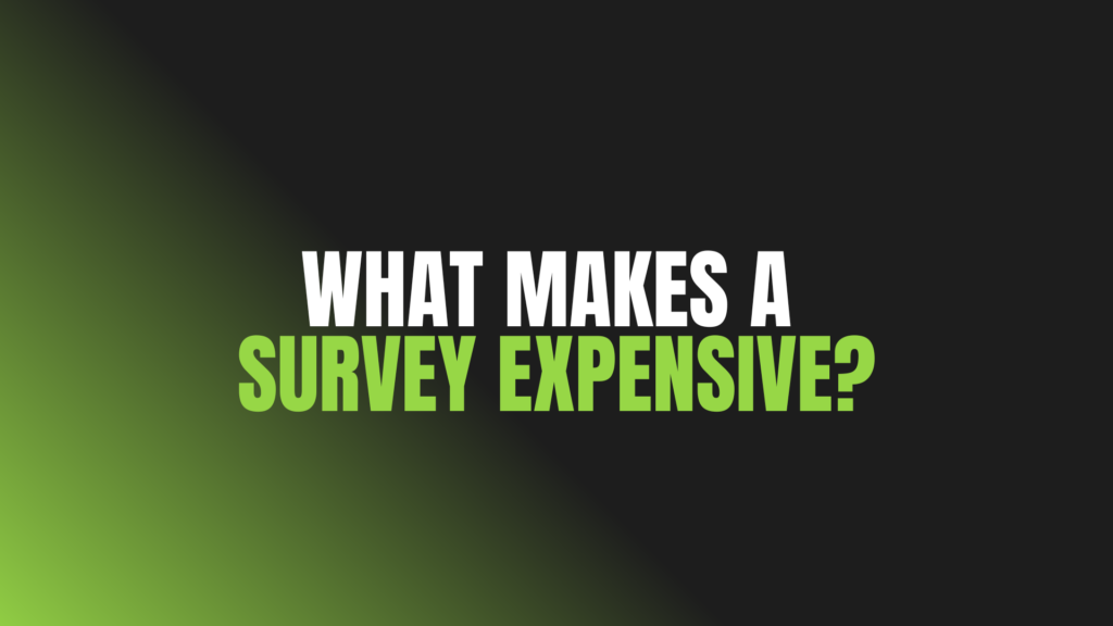 What Makes a Survey Expensive?